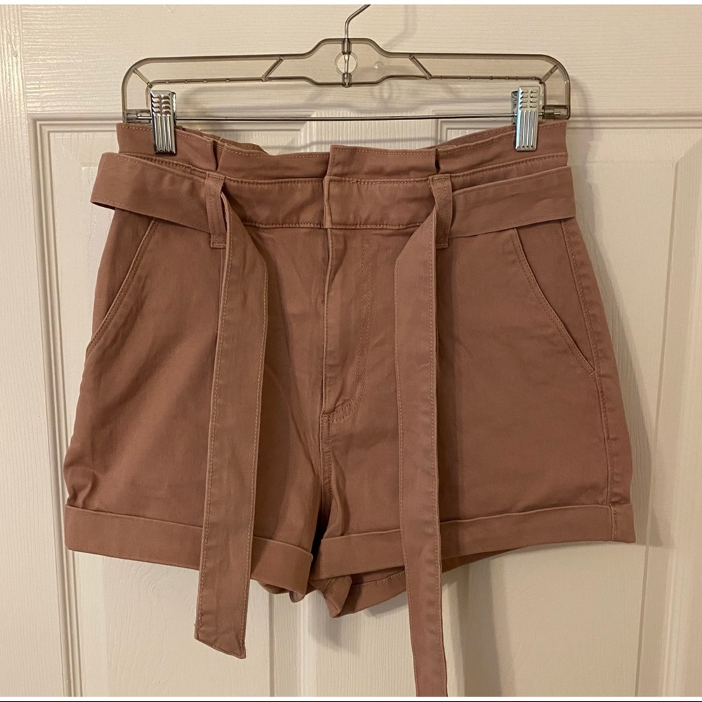 NWOT Express High-Rise Paperbag Shorts